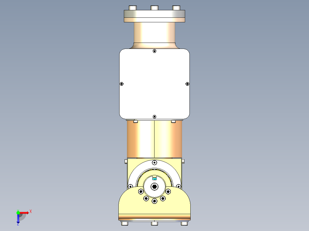 3dof-robot-orientation-mechanism-3 STP IGS俯视图