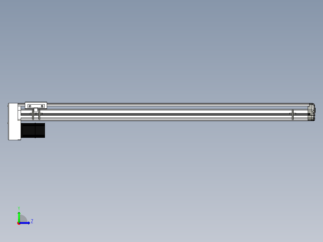 Toyo东佑达直线模组-ETH13-1050-BM-200W左视图