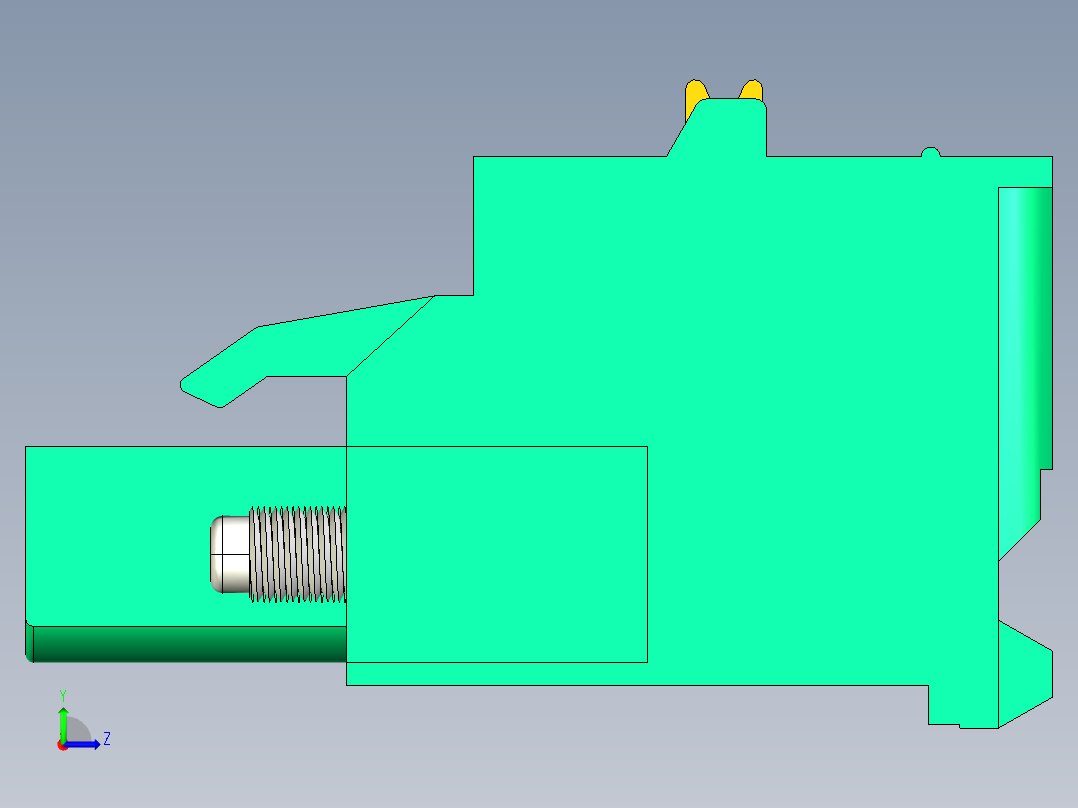DEGSON 2EDG（M） 系列 5.0mm 螺丝锁紧可插拔接线端子组-2EDGKDAM-5.0-09P-14-00AH左视图