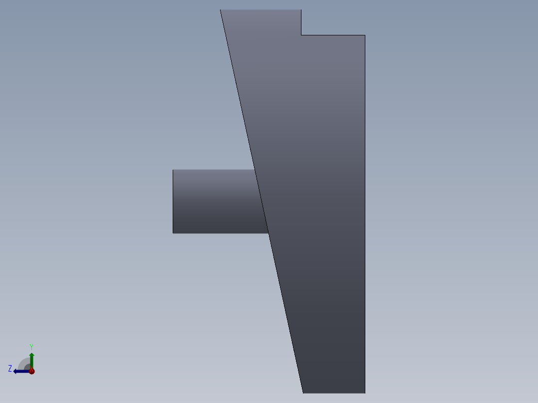 S47 不规则凸轮右视图