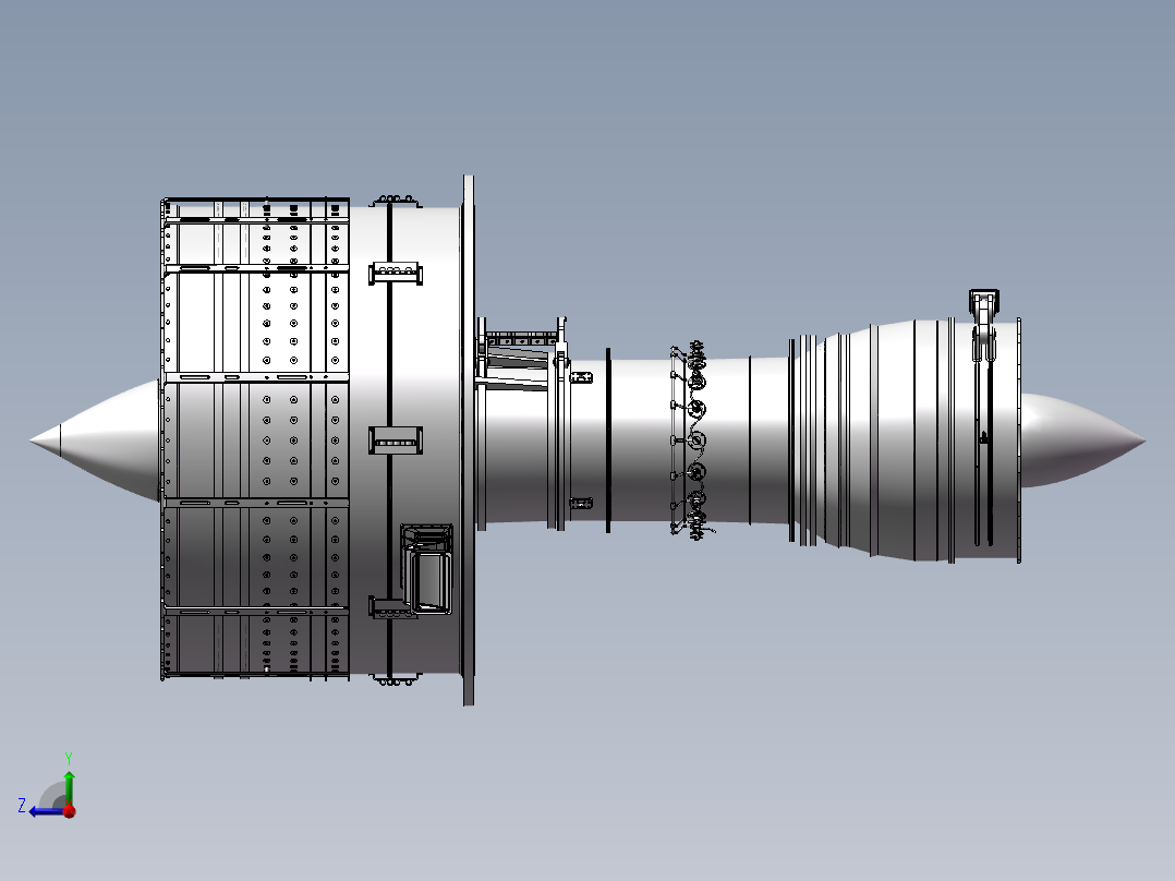 喷气引擎右视图