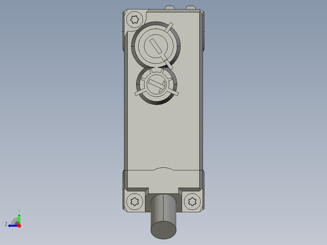 基恩士PZ-G41B_42B_kc图纸模型右视图