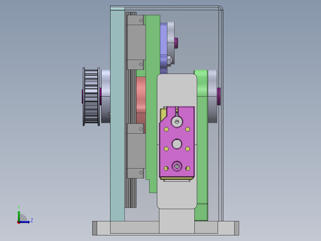 A24 PPU 凸轮机械手左视图
