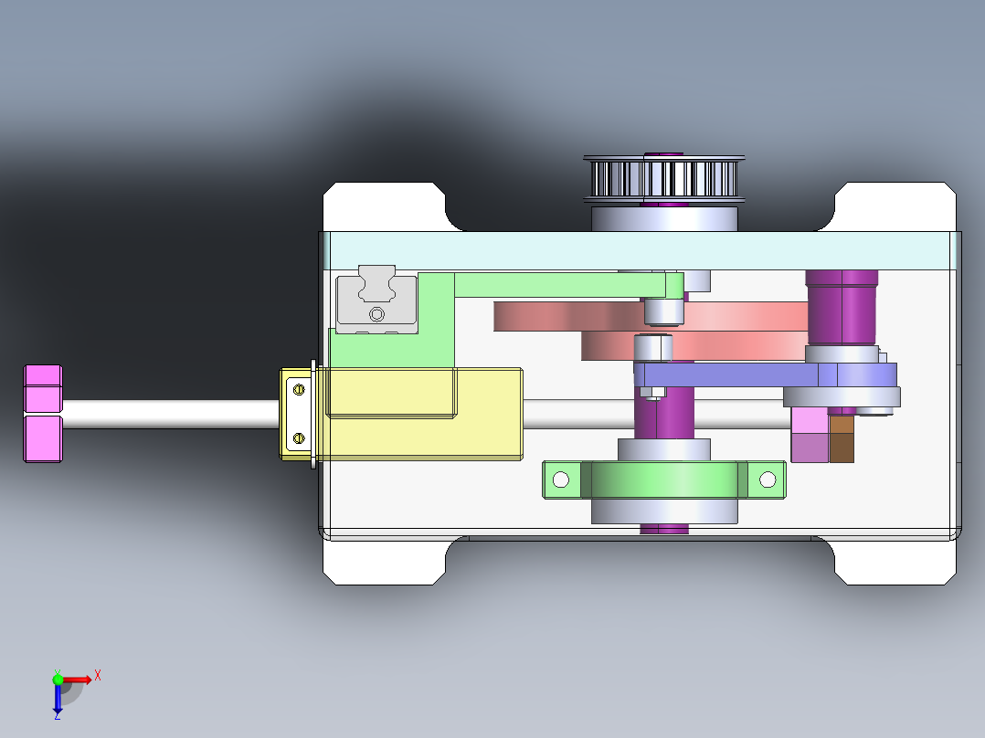 A24 PPU 凸轮机械手俯视图