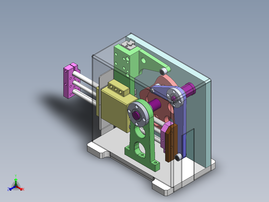 A24 PPU 凸轮机械手正等轴测图