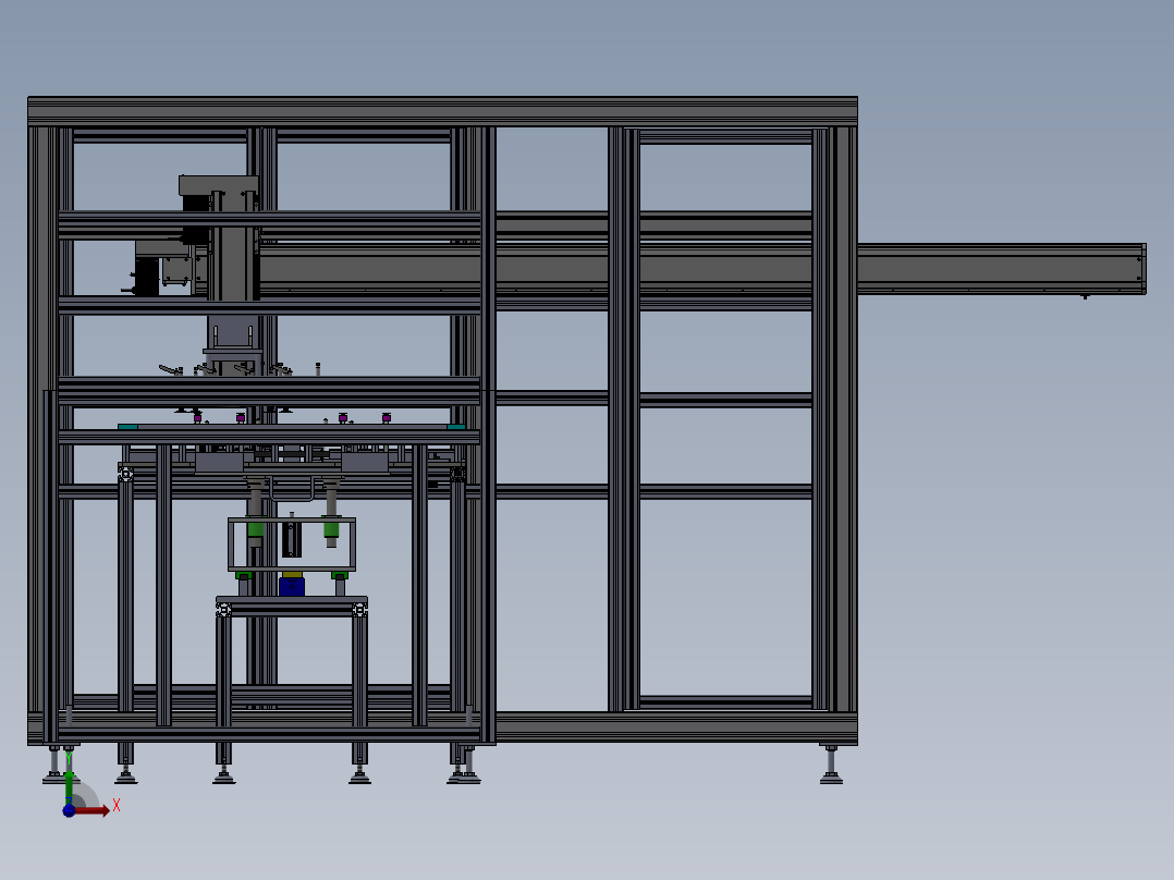 抽检搬运机前视图