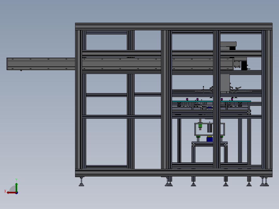 抽检搬运机后视图