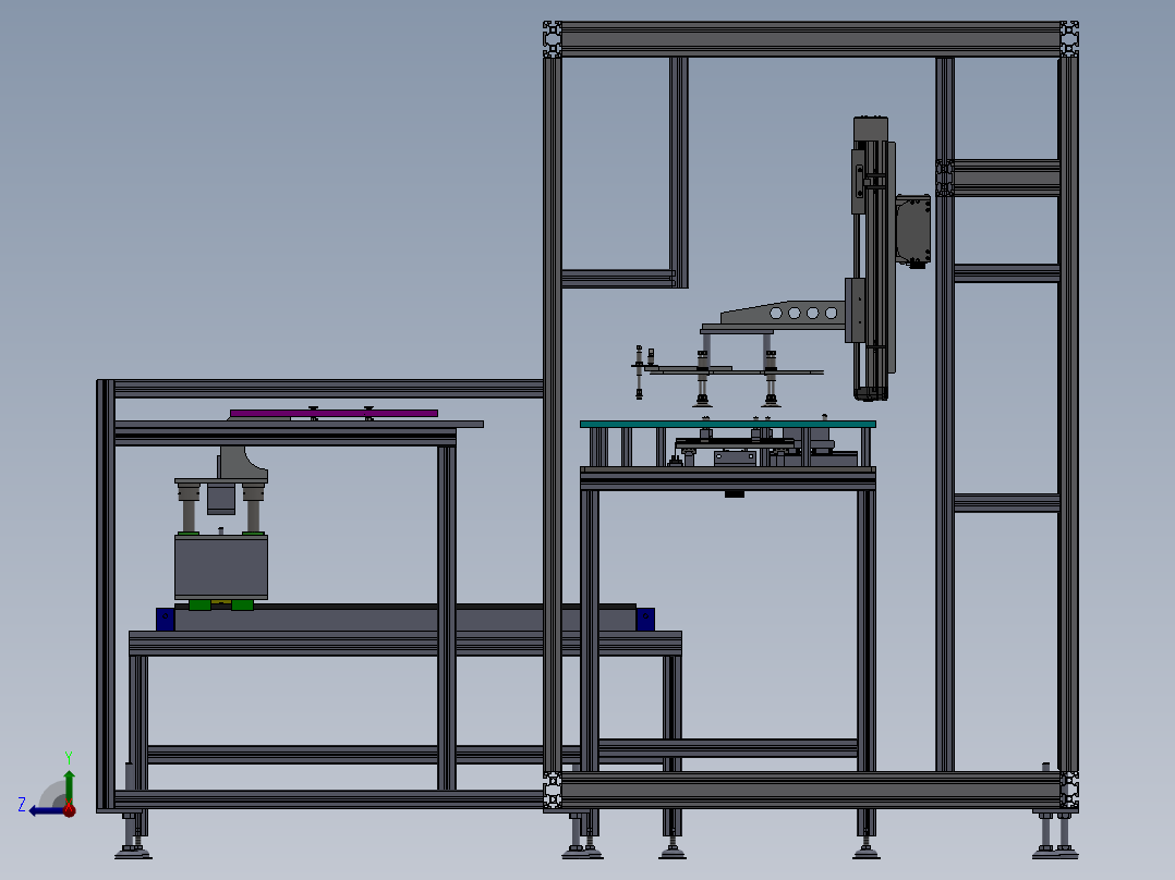 抽检搬运机右视图
