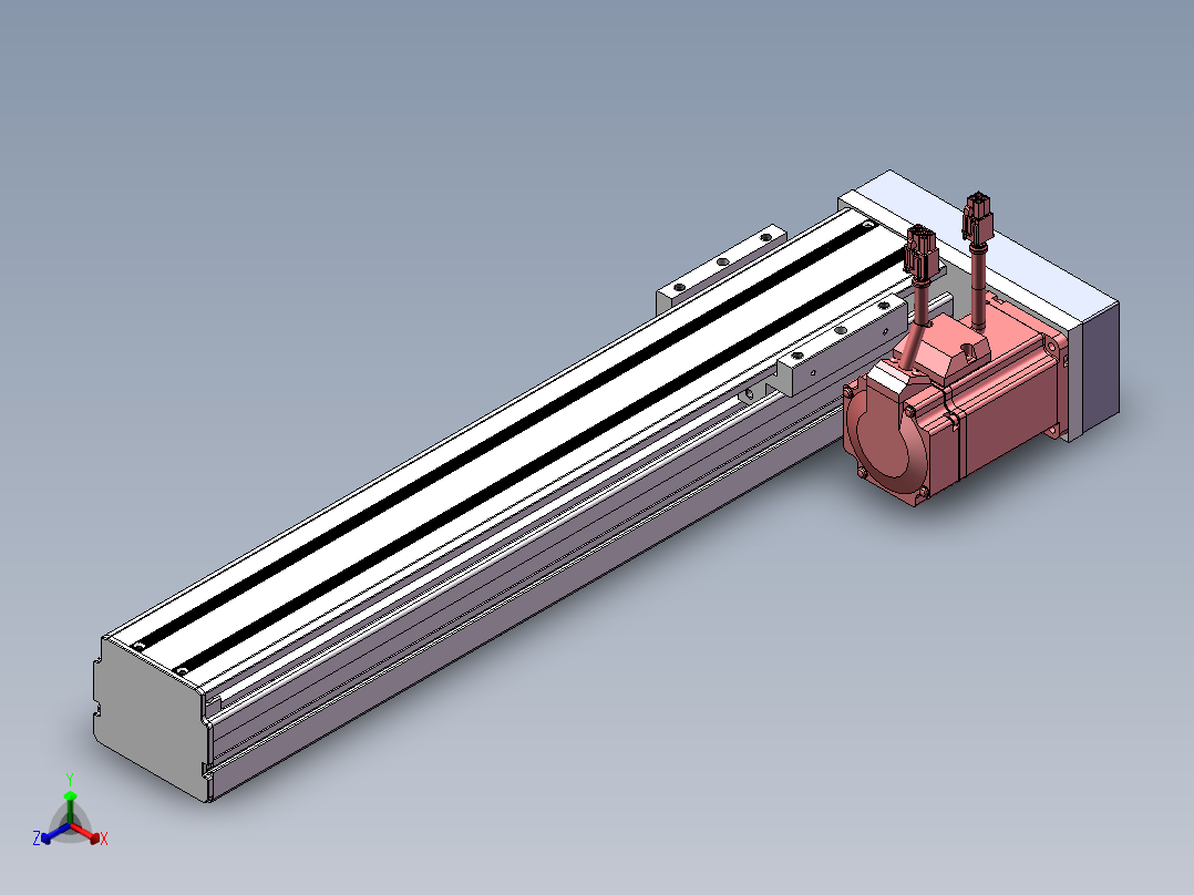精密模组MY80S-T10-350L-P20B-BR-C4正等轴测图