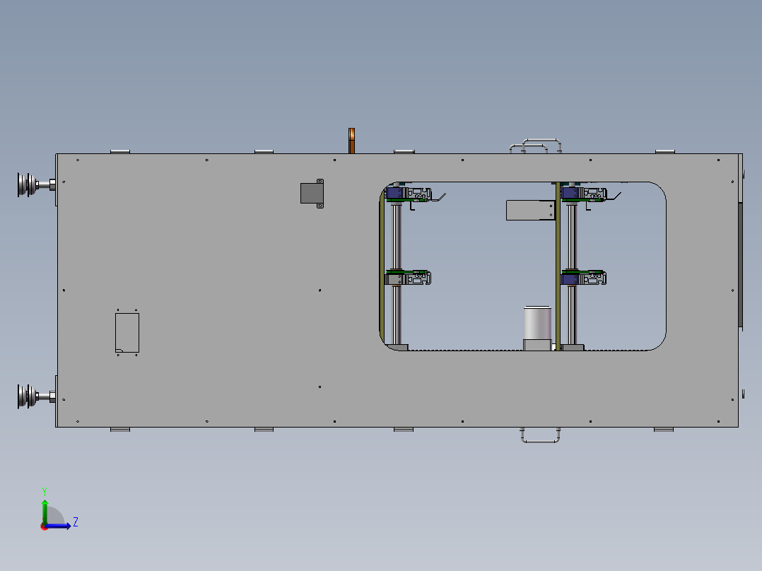 升降机装配体左视图