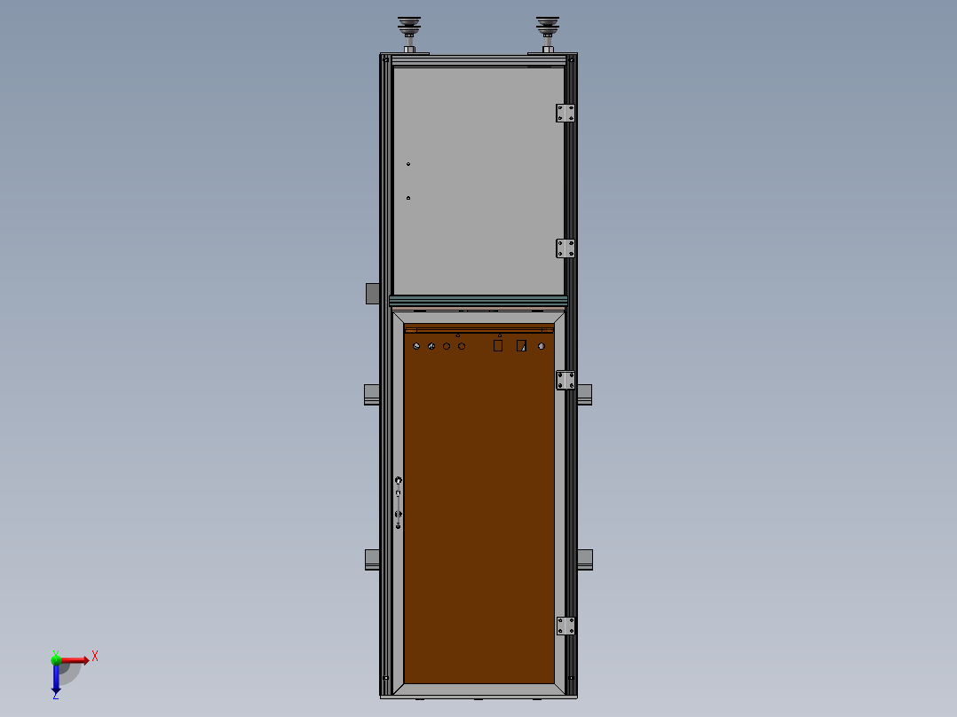 升降机装配体俯视图