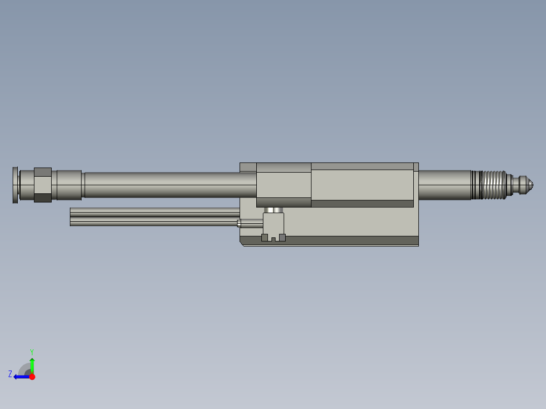 基恩士GT-A10_kc图纸模型右视图