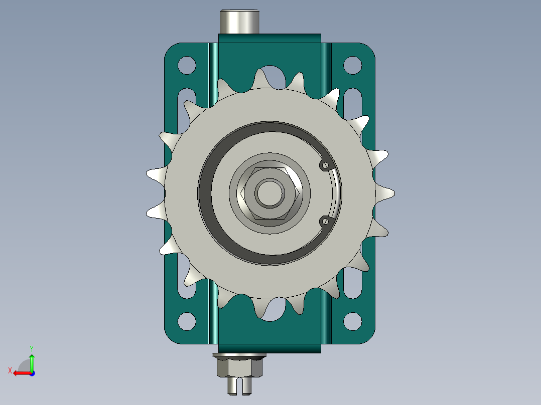 双滚子链条阻尼器08-A-1ISO606-94后视图