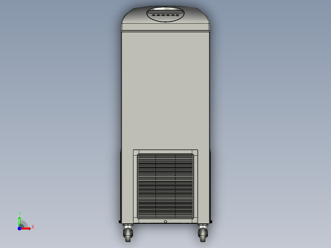 家用空气净化机前视图