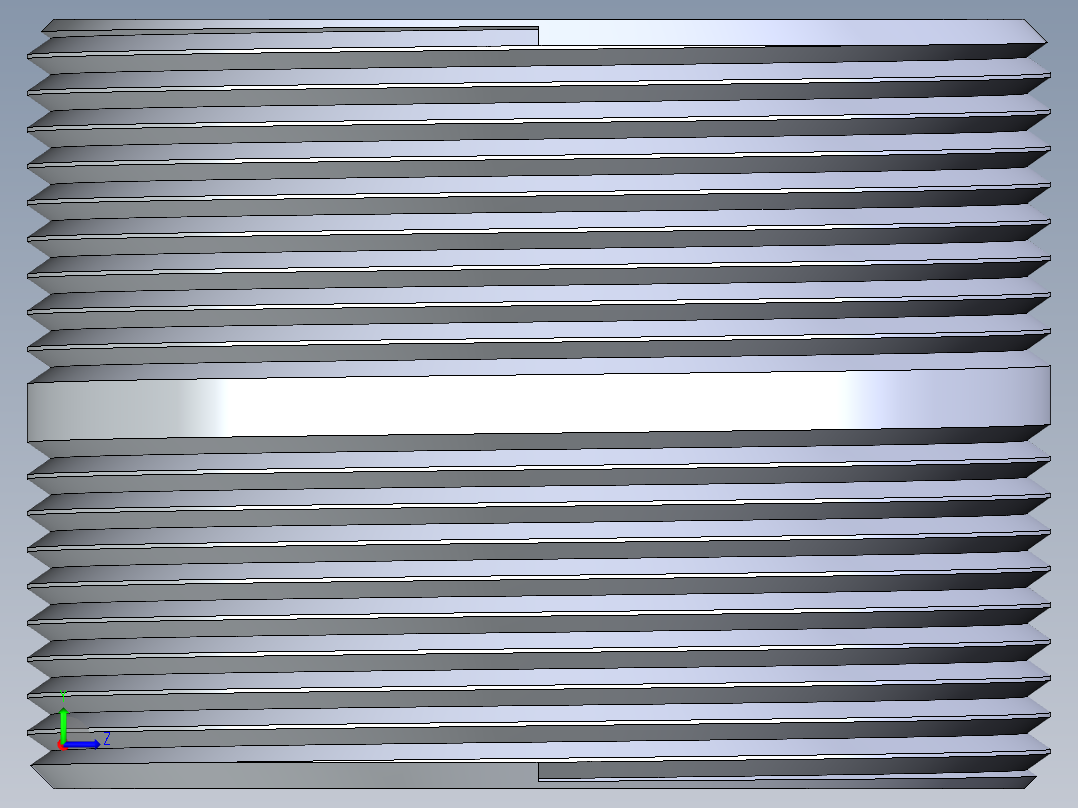 CPVC管件33-Sch80_Nipple_MPTxMPT_9861-338_3in x Close左视图