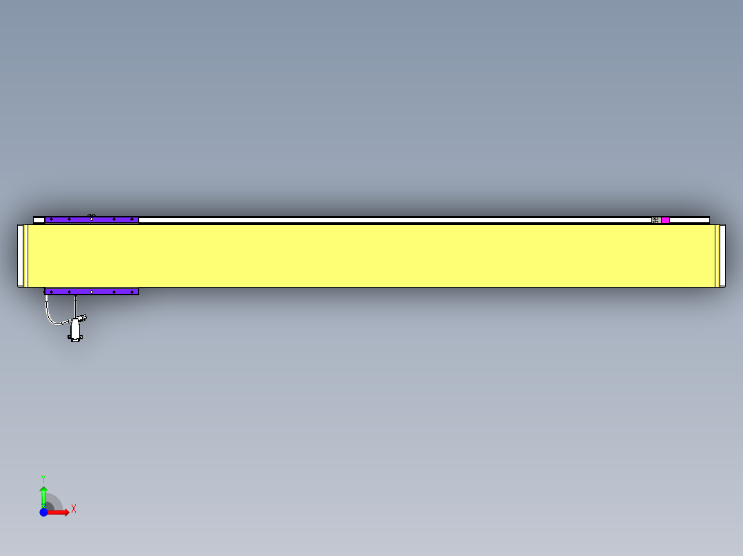 威洛博VL系列直线电机模组-VL14S3-S1250前视图
