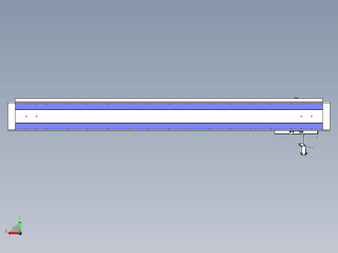 威洛博VL系列直线电机模组-VL14S3-S1250后视图