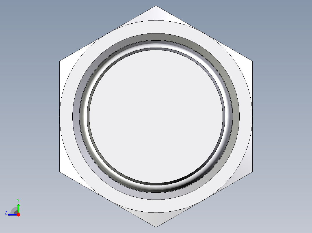 卡套式工业通用硬管接头EO_Blanking_plug_with_nut_for_cones_VKAM42LCF右视图