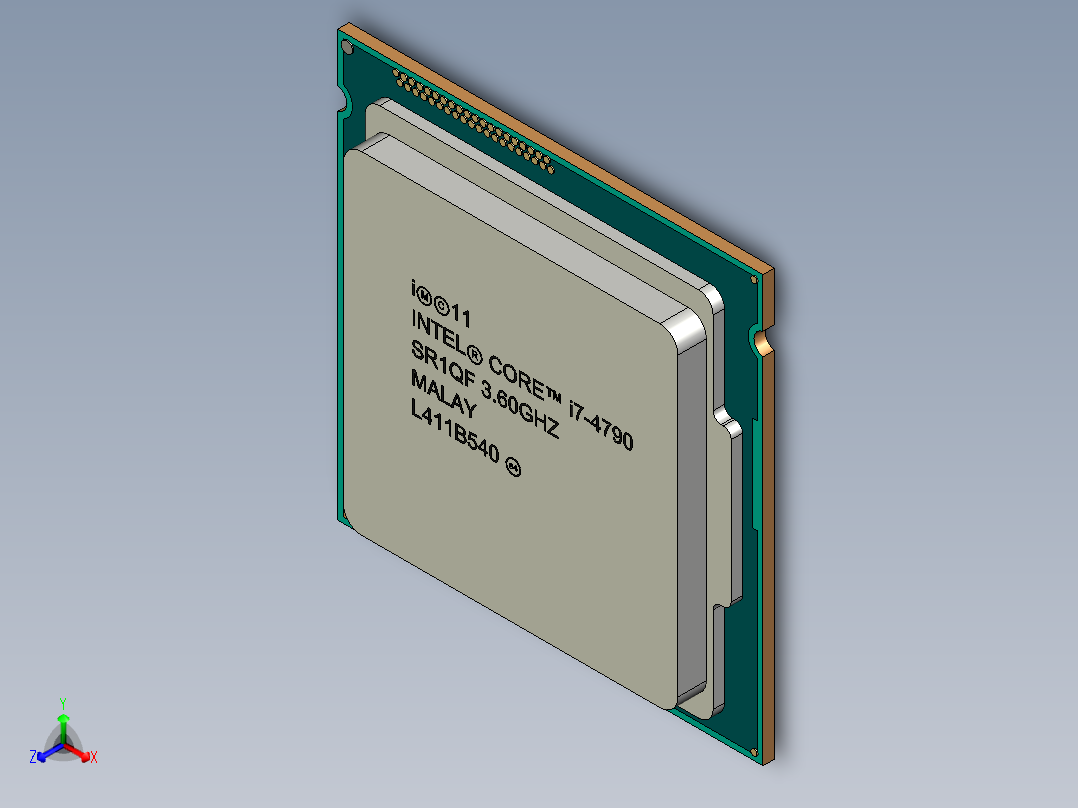 7 4790 cpu正等轴测图