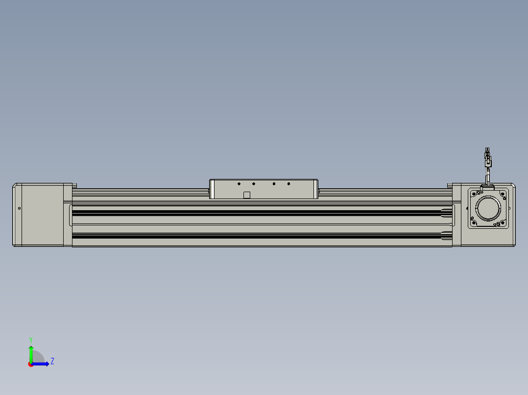 威洛博直线电机模组EB20-L224-S550-R-ZP75-MS3-5K左视图