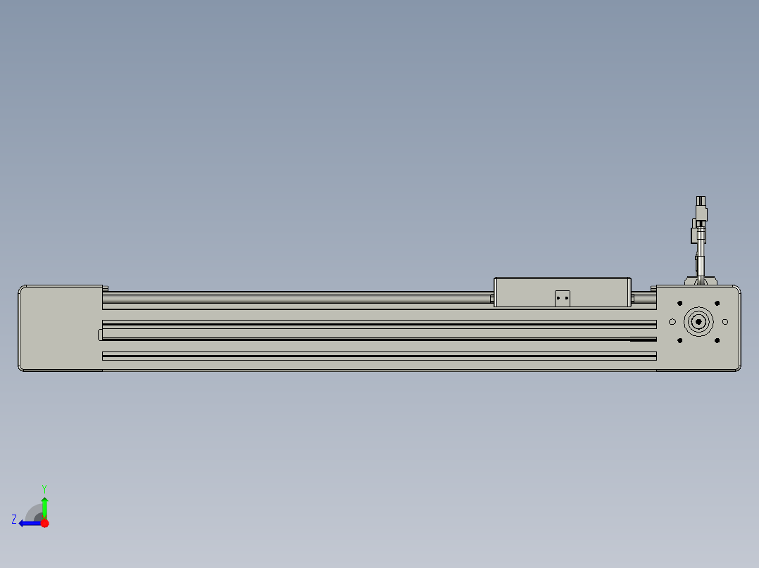 威洛博直线电机模组EB6-L140-S350-L-P40-MS3右视图