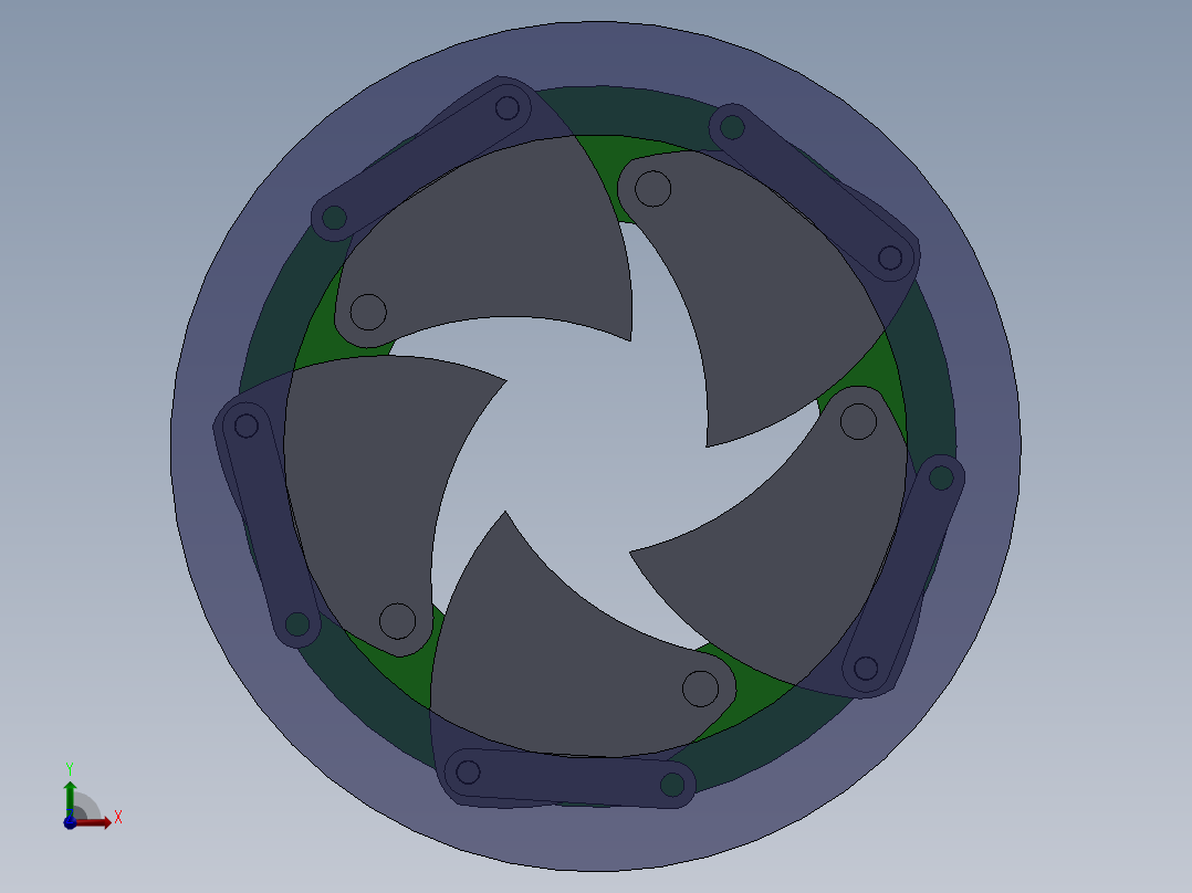 虹膜机构6前视图