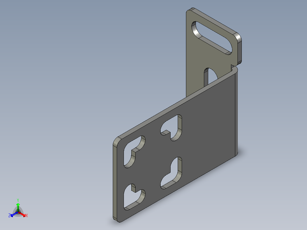 基恩士CZ-60_bracket1_kc图纸模型