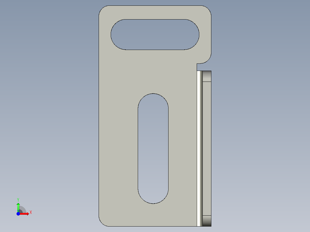 基恩士CZ-60_bracket1_kc图纸模型前视图