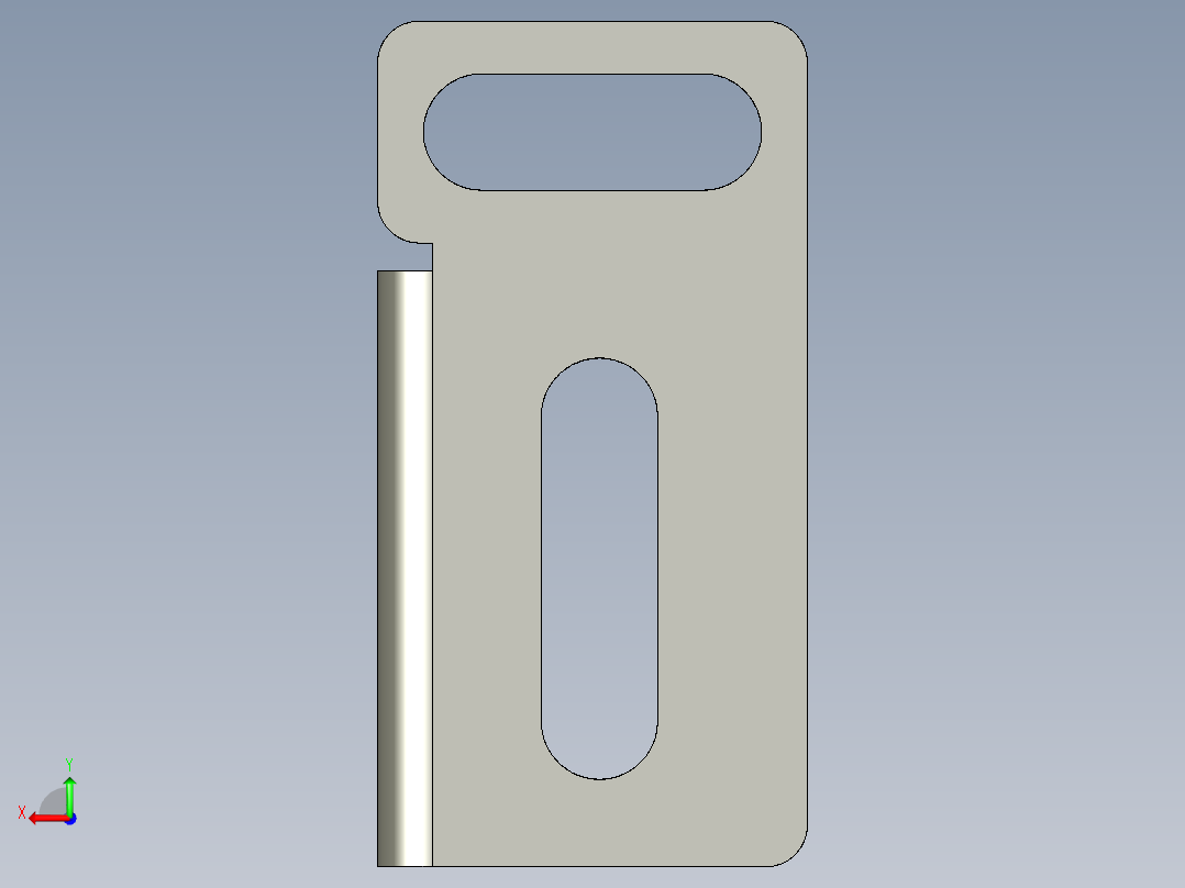 基恩士CZ-60_bracket1_kc图纸模型后视图