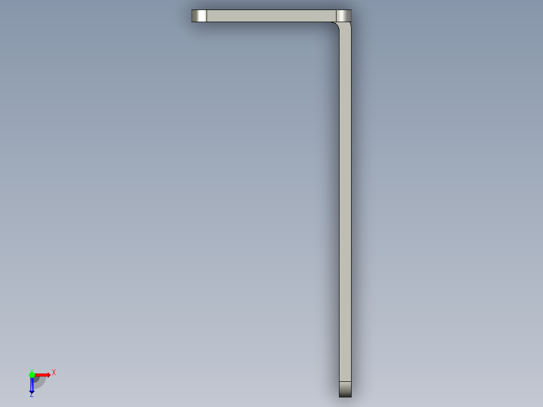 基恩士CZ-60_bracket1_kc图纸模型俯视图