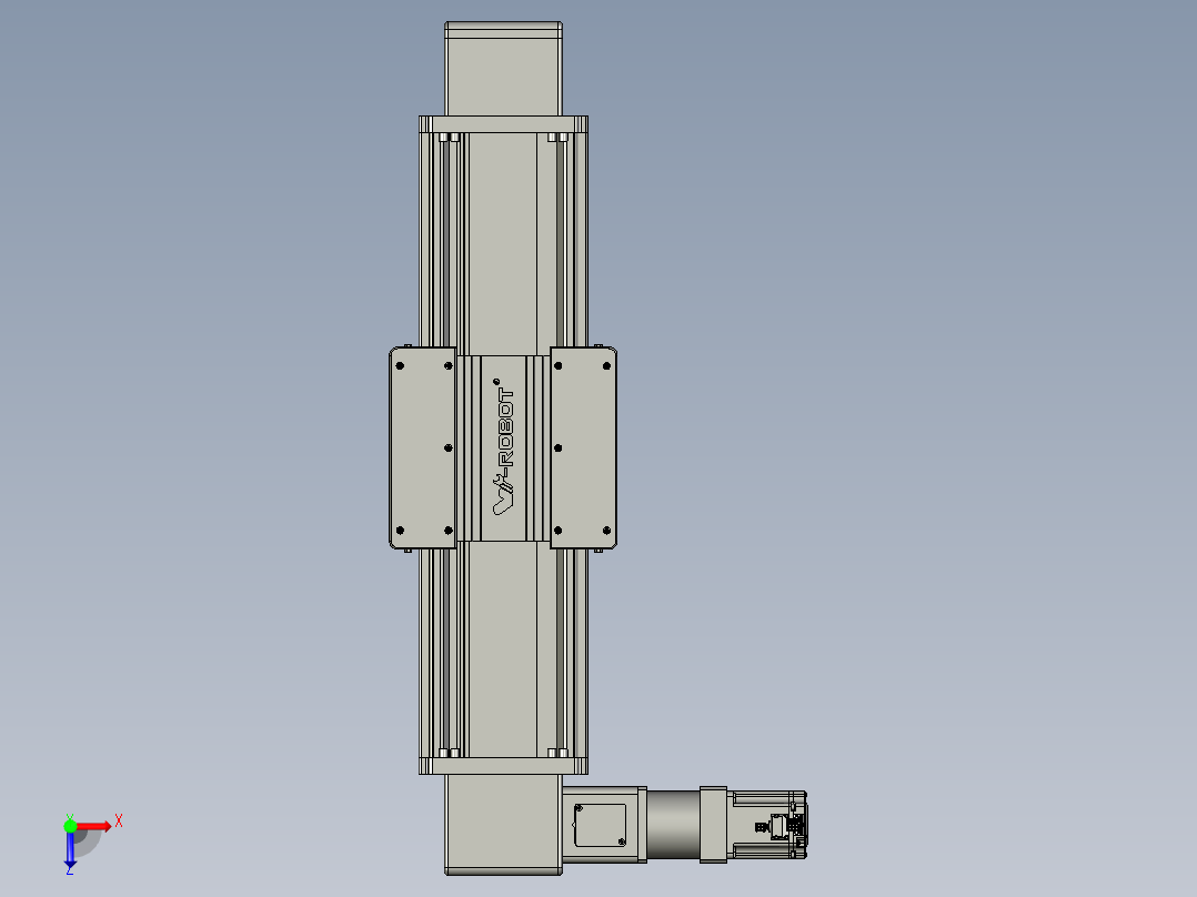 威洛博直线电机模组EB20-L224-S450-L-ZP75-MS3-5K俯视图