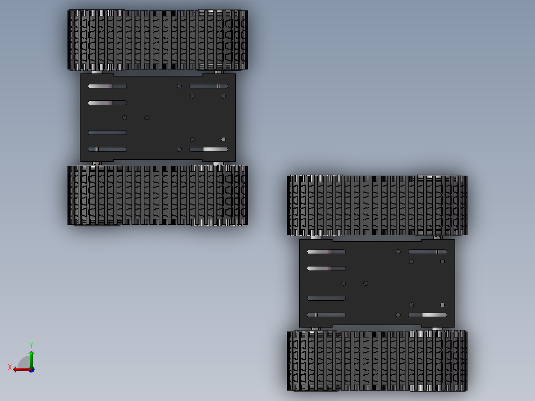 双履带三维后视图