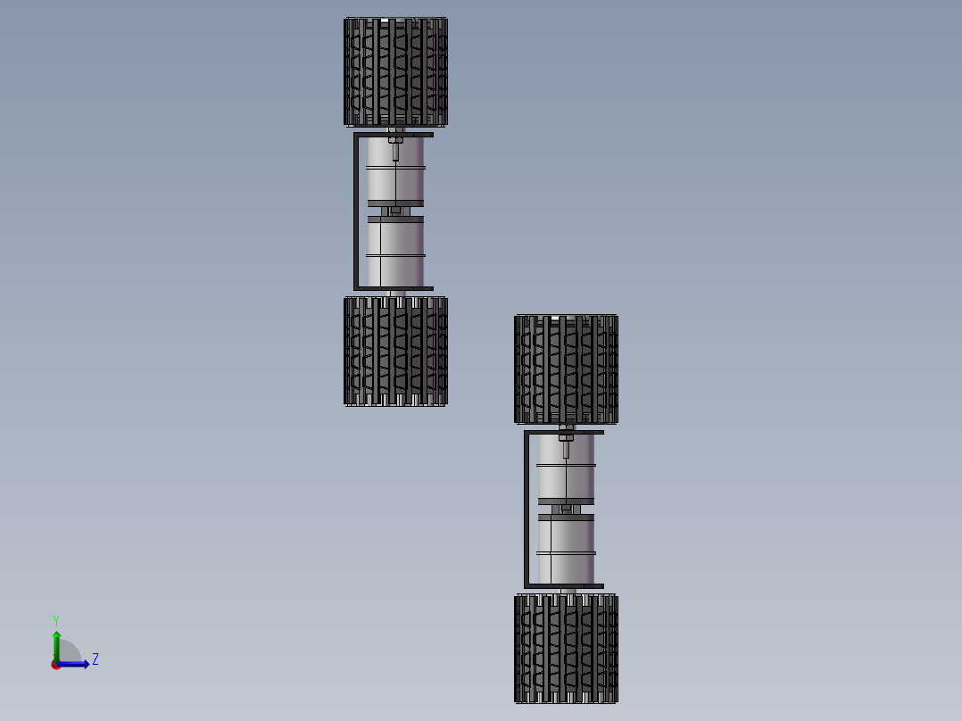 双履带三维左视图
