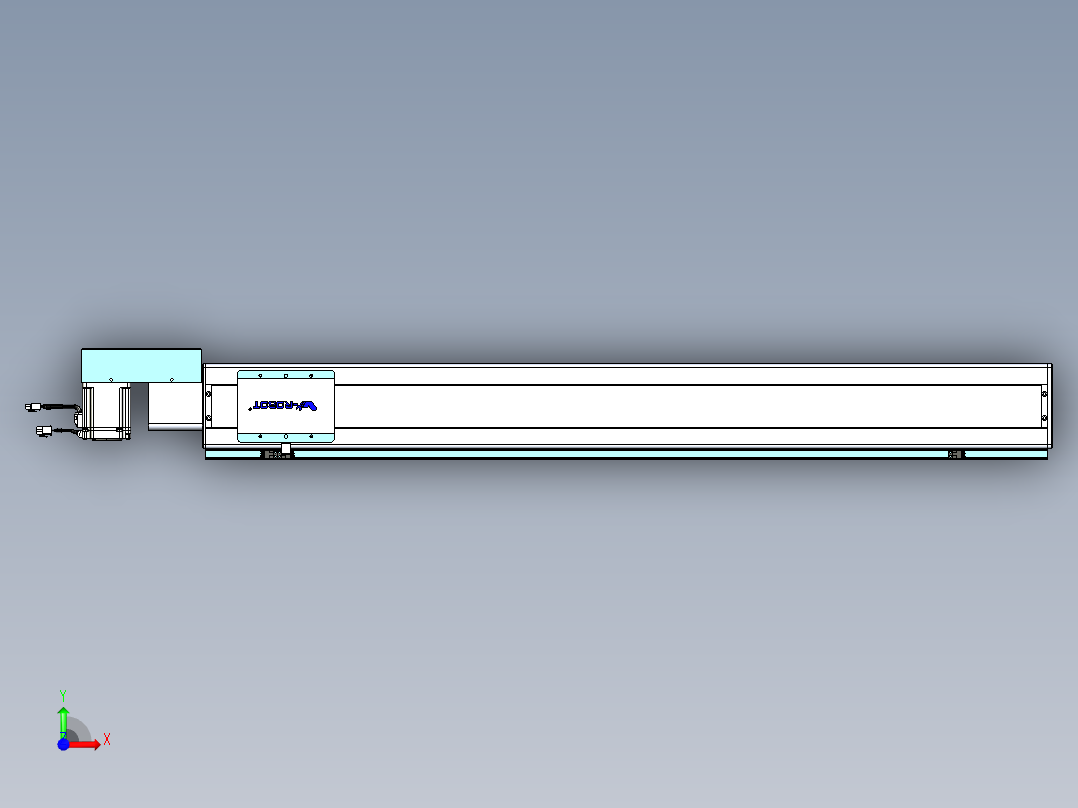 威洛博VBC同步带传动一无尘环境VBC14-L45-S1100-BR-ZP75-C3前视图