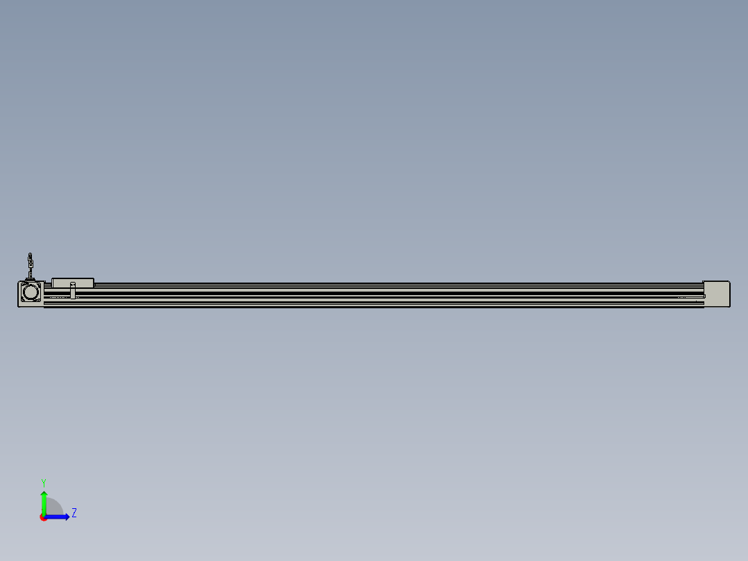 威洛博直线电机模组EB6-L140-S1850-L-P40-MS3左视图
