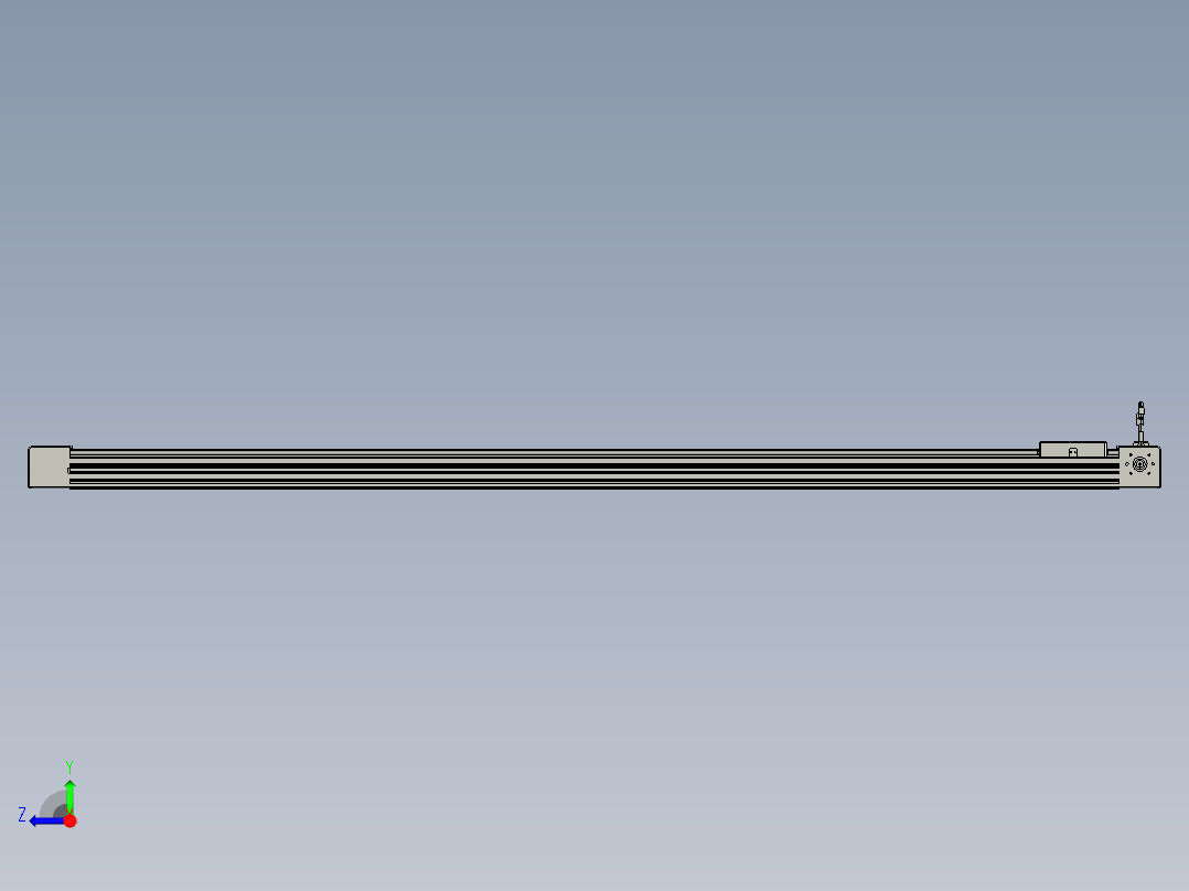 威洛博直线电机模组EB6-L140-S1850-L-P40-MS3右视图