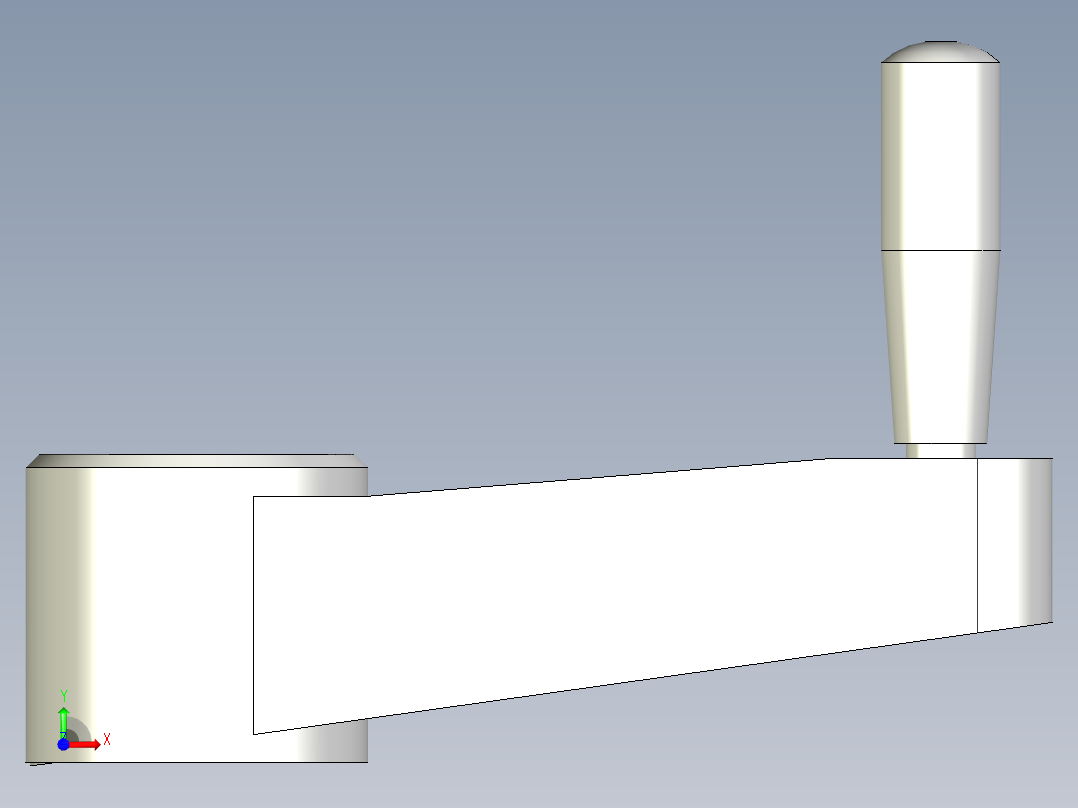 旋轉把手MT-AS-3D多系列多零件图纸模型前视图