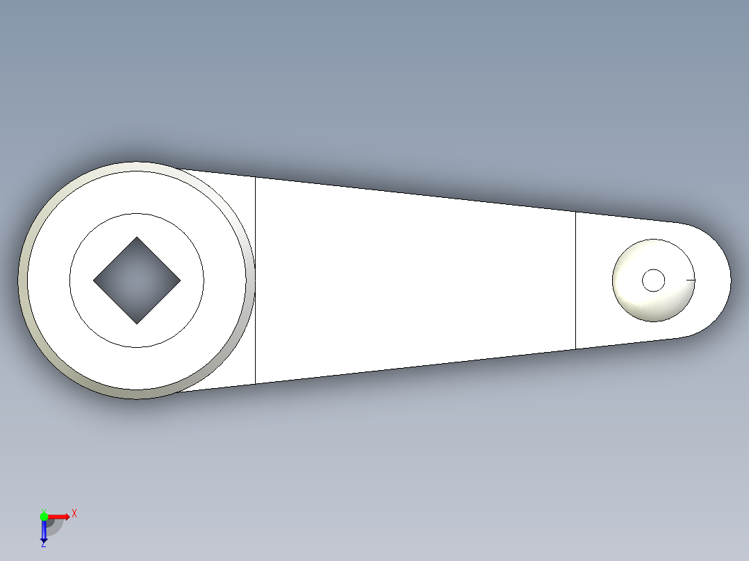 旋轉把手MT-AS-3D多系列多零件图纸模型俯视图