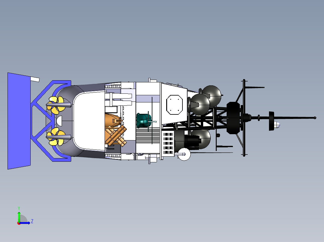 哈尔滨”号旅沪级（052）导弹驱逐舰左视图