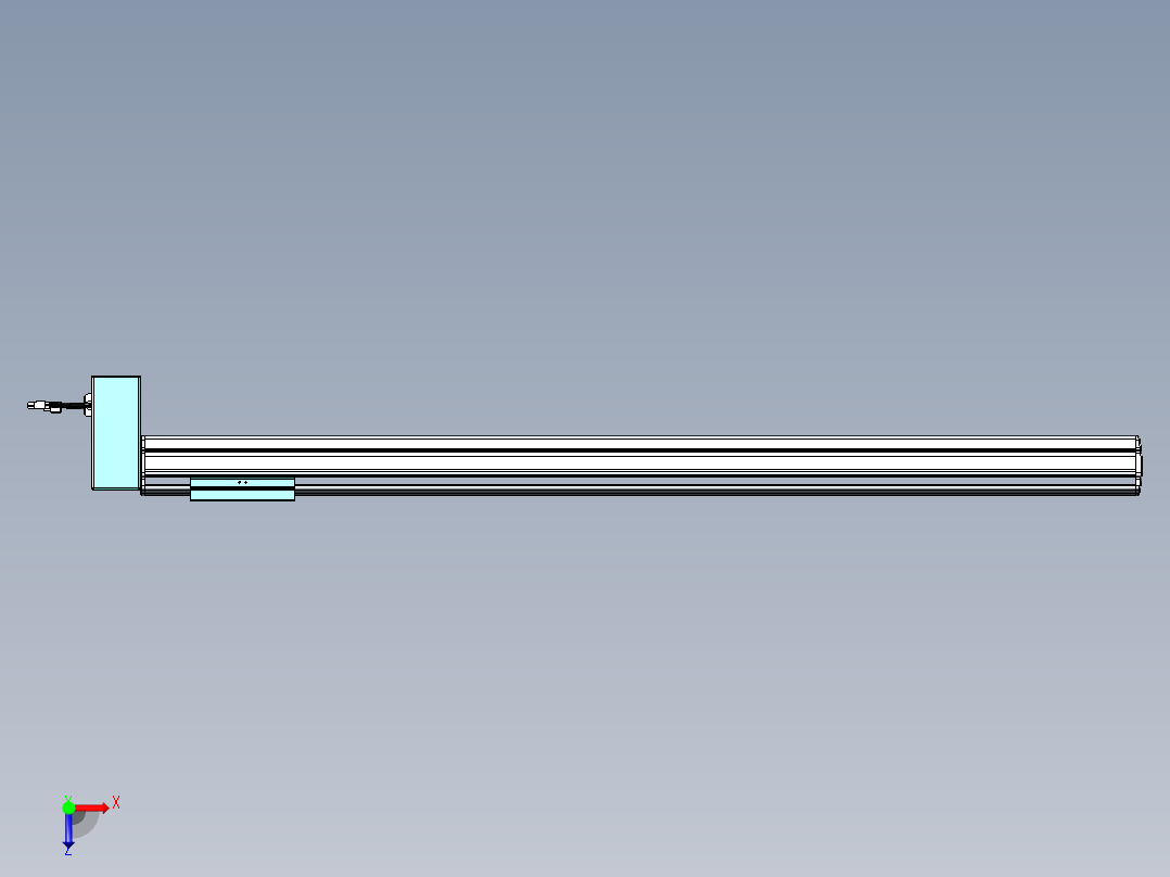 威洛博VBF同步带传动一般环境VBF14-L45-S1050-BRD-ZP40-C3俯视图