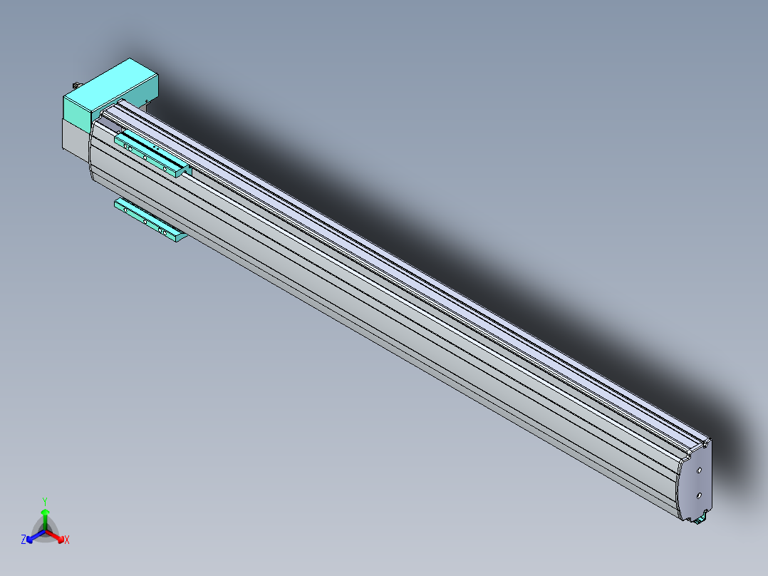 威洛博VBF同步带传动一般环境VBF14-L45-S1050-BRD-ZP40-C3正等轴测图