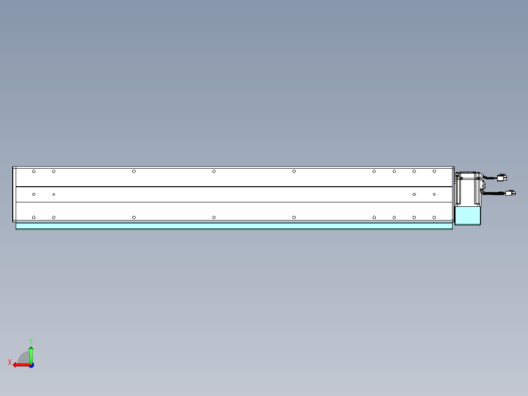 威洛博VBC同步带传动一无尘环境VBC14-L45-S800-BLD-ZP40-C3后视图