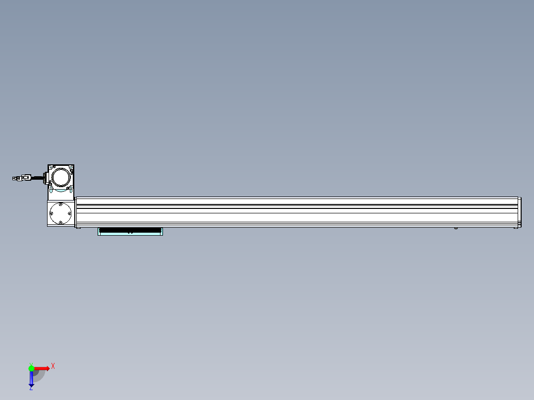 威洛博VBC同步带传动一无尘环境VBC14-L45-S800-BLD-ZP40-C3俯视图