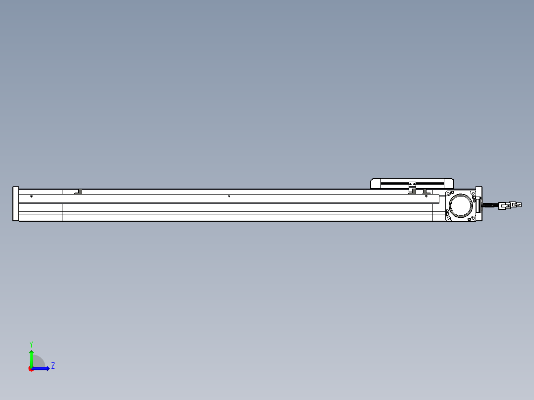 威洛博LB.GB同步带传动--欧规系列LB6A-L130-S650-BR左视图