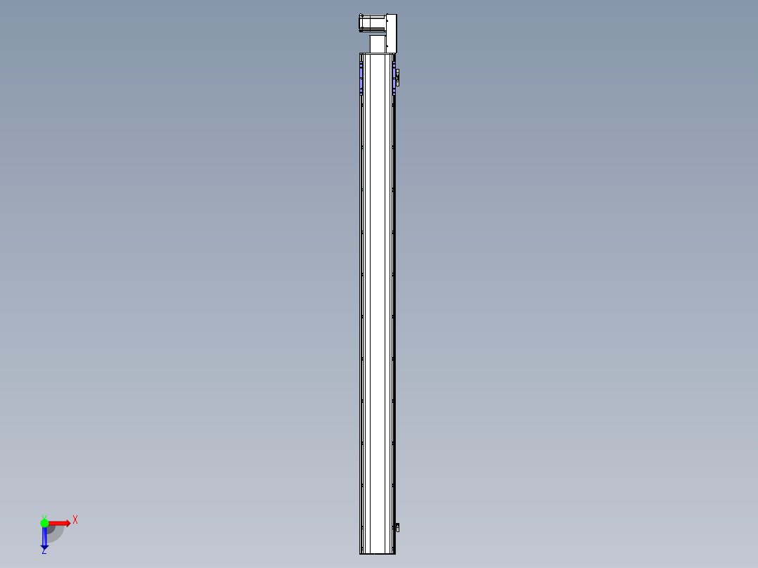 同步带滑台-半封闭B17H-L50-S2100-R-P75-D3俯视图