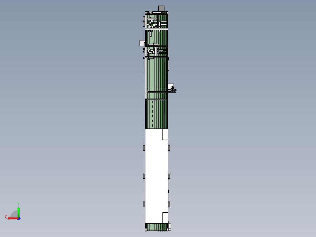 烘干流水线影像检测sw18可编辑后视图
