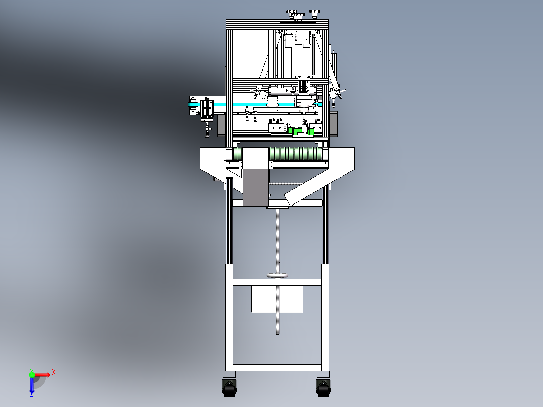 烘干流水线影像检测sw18可编辑俯视图