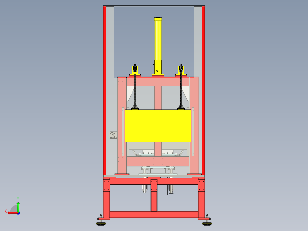 消防电机辅助组装设备ug10后视图