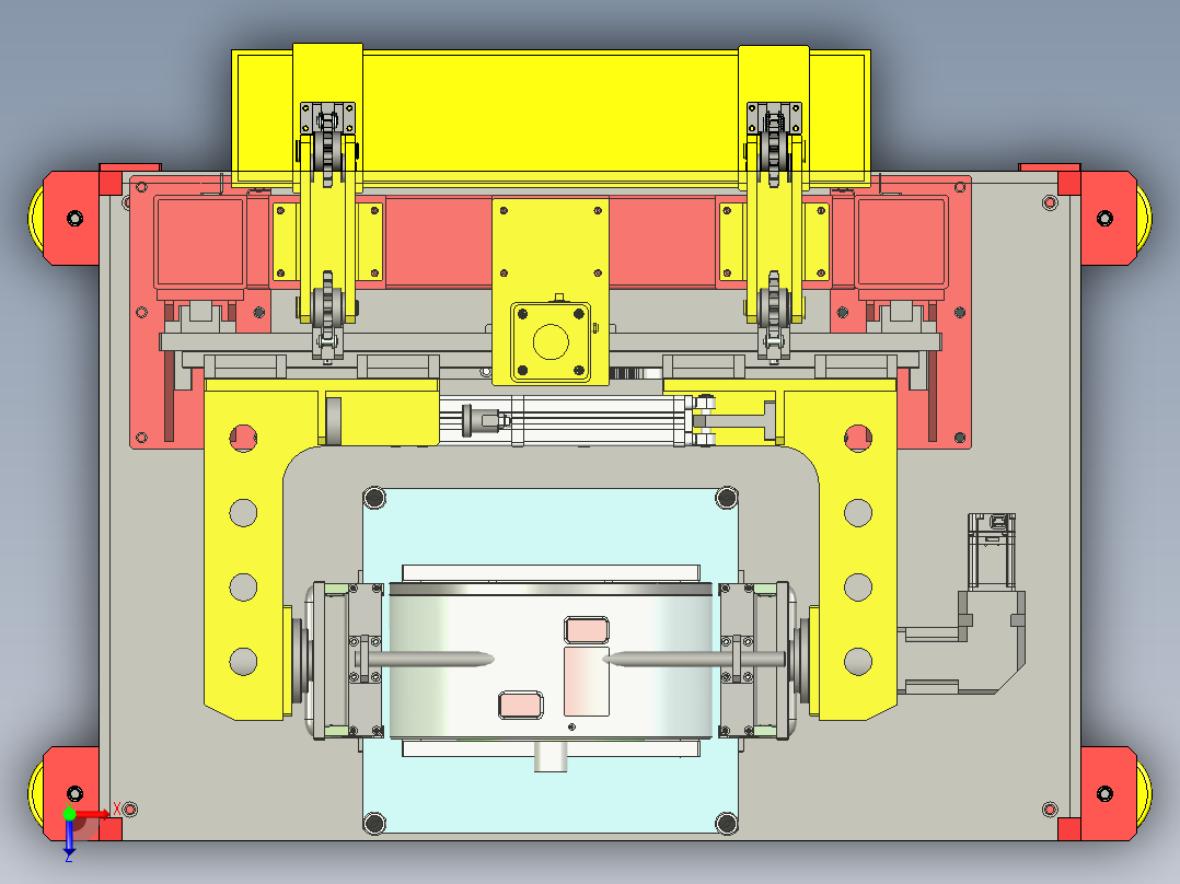 消防电机辅助组装设备ug10俯视图