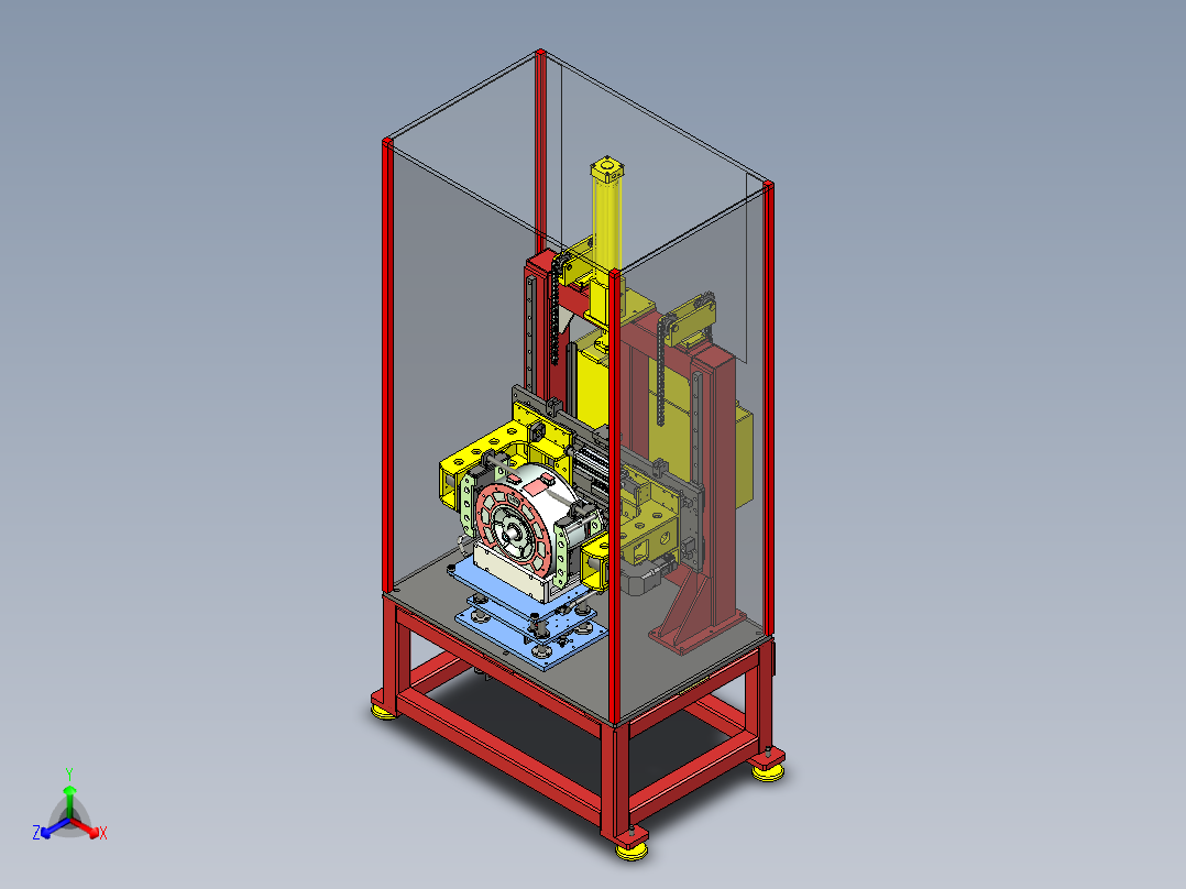 消防电机辅助组装设备ug10正等轴测图